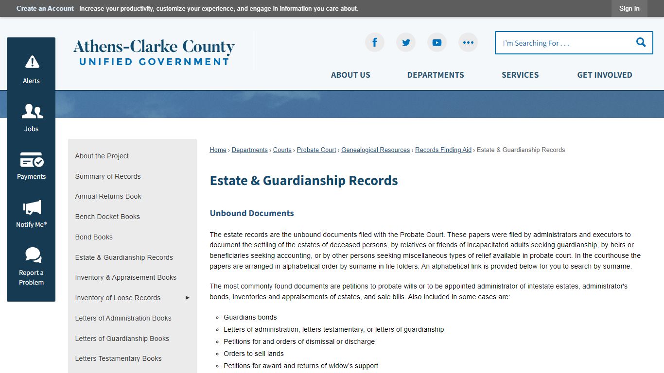 Estate & Guardianship Records | Athens-Clarke County, GA - ACCGov
